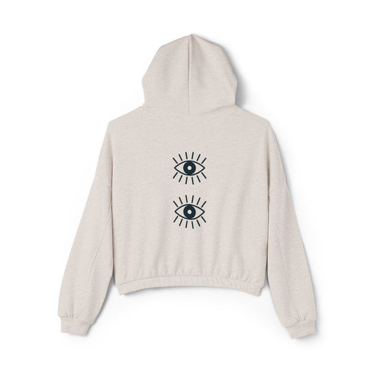 “Eyes On You” - Women's Cinched Bottom Hoodie