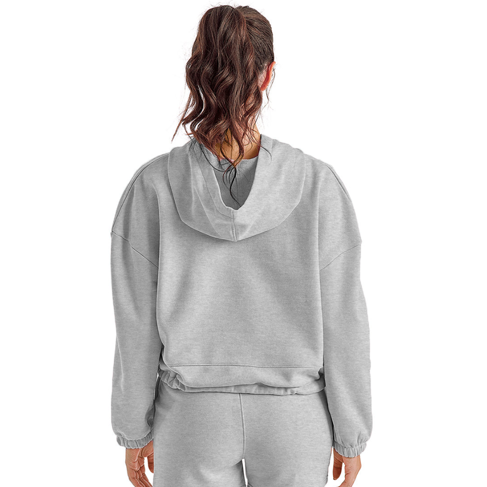 "Faire" - Women’s Cropped Hoodie - heather gray