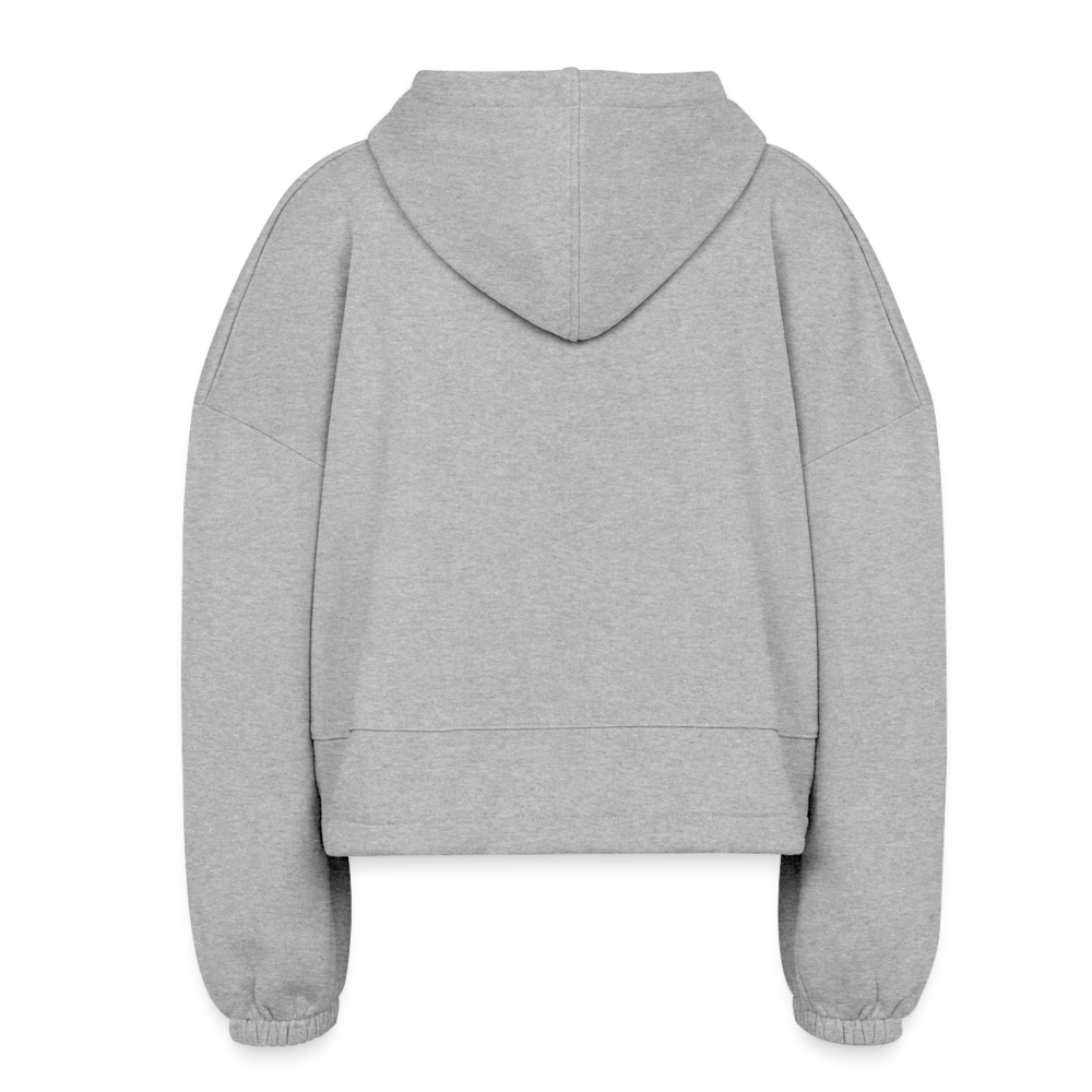 "Faire" - Women’s Cropped Hoodie - heather gray