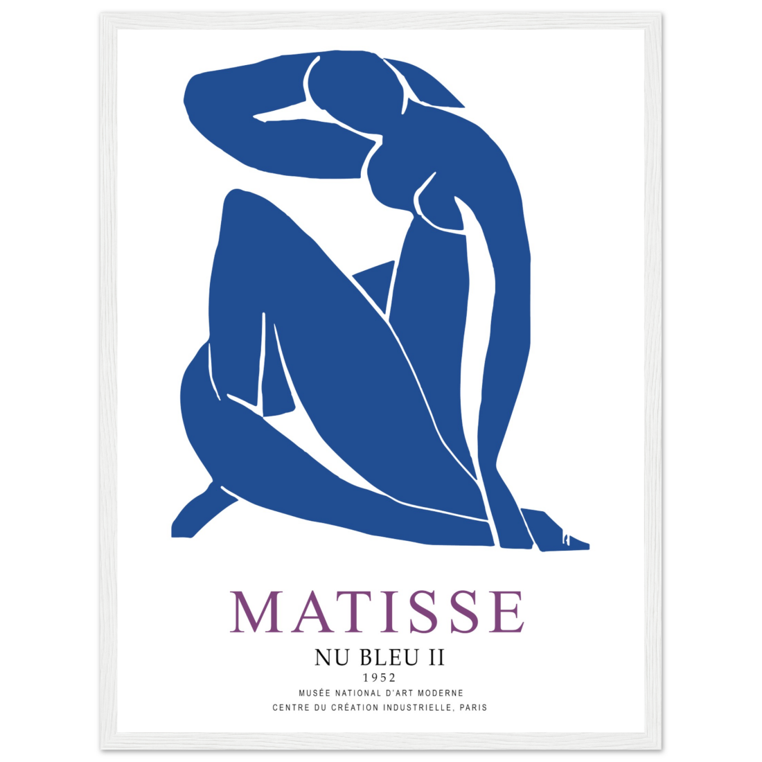 Matisse 1952 Nu Bleu Poster with Optional Frame