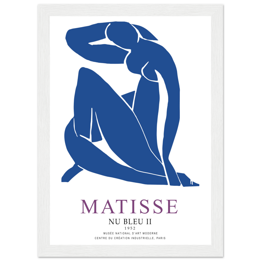 Matisse 1952 Nu Bleu Poster with Optional Frame