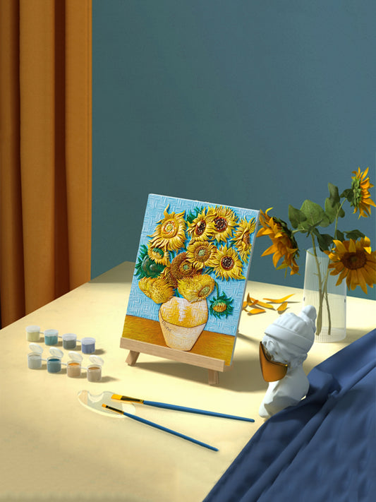 Van Gogh's Sunflowers DIY 3D Oil Painting Kit