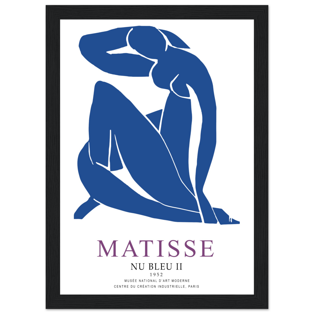 Matisse 1952 Nu Bleu Poster with Optional Frame