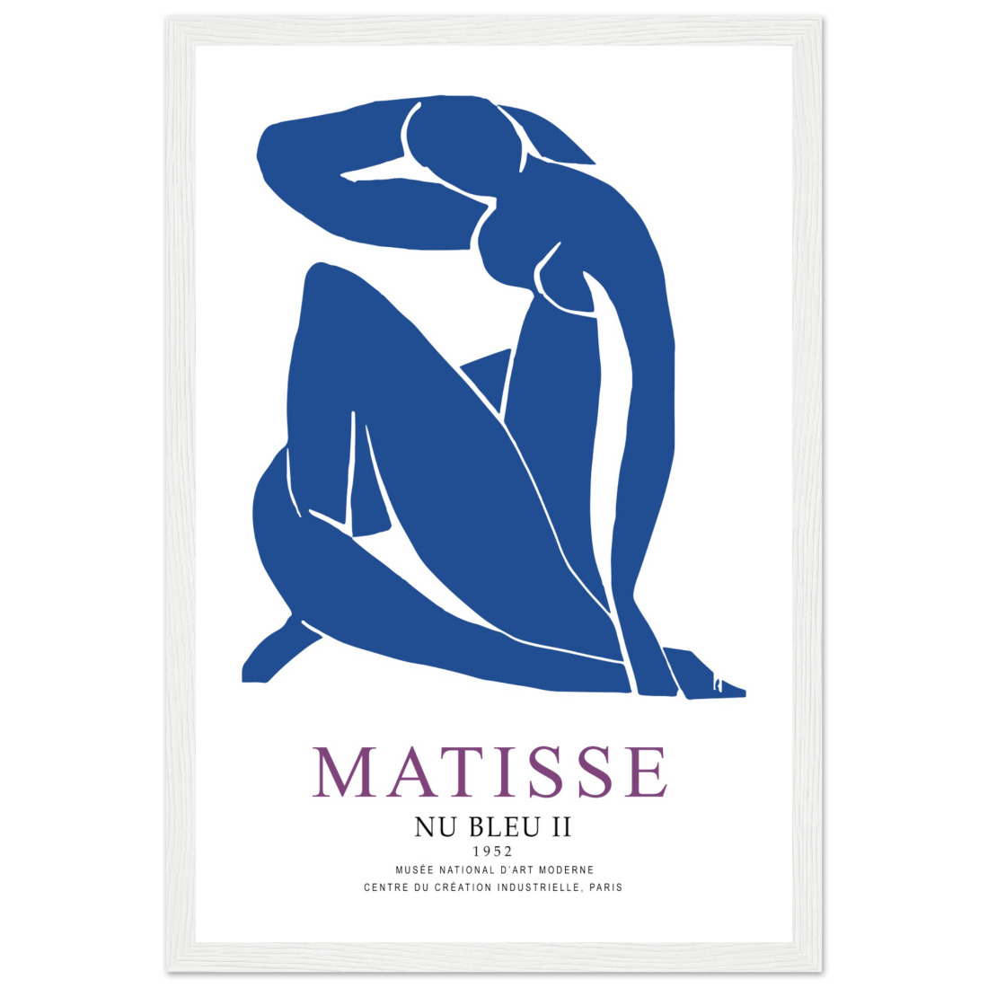 Matisse 1952 Nu Bleu Poster with Optional Frame